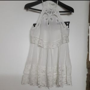 Free People mini skirt halter set